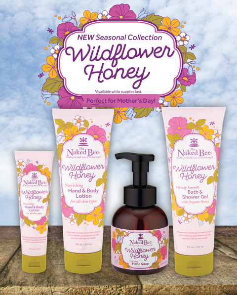 "NEW! Seasonal Collection Wildflower Honey *Available while supplies last. Perfect for Mother's Day!"