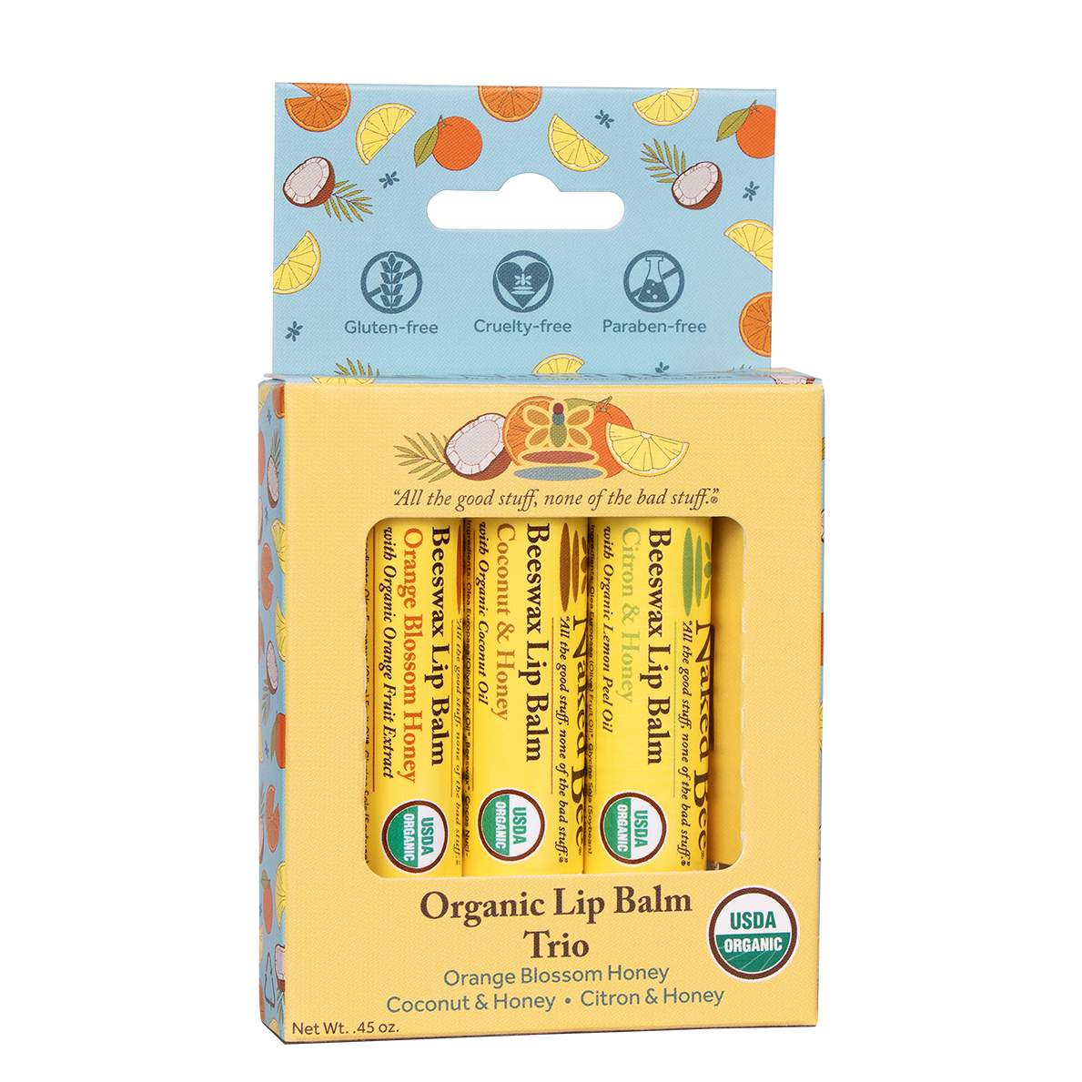 USDA Organic Lip Balm Trio – The Naked Bee