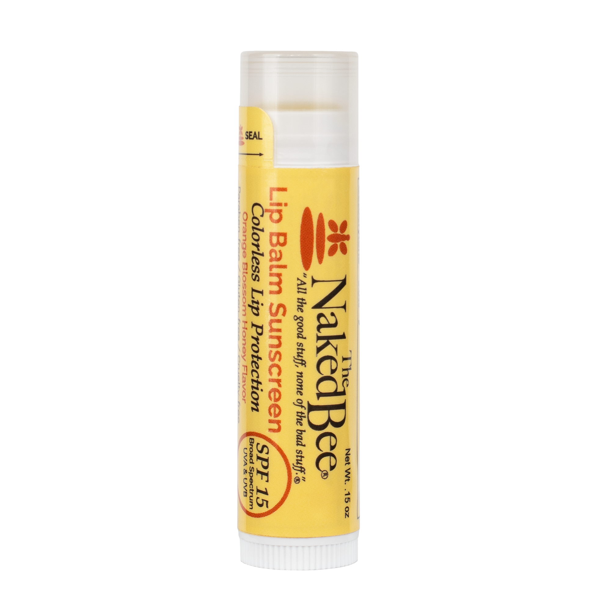 SPF 15 Lip Balm - Orange Blossom Honey - The Naked Bee