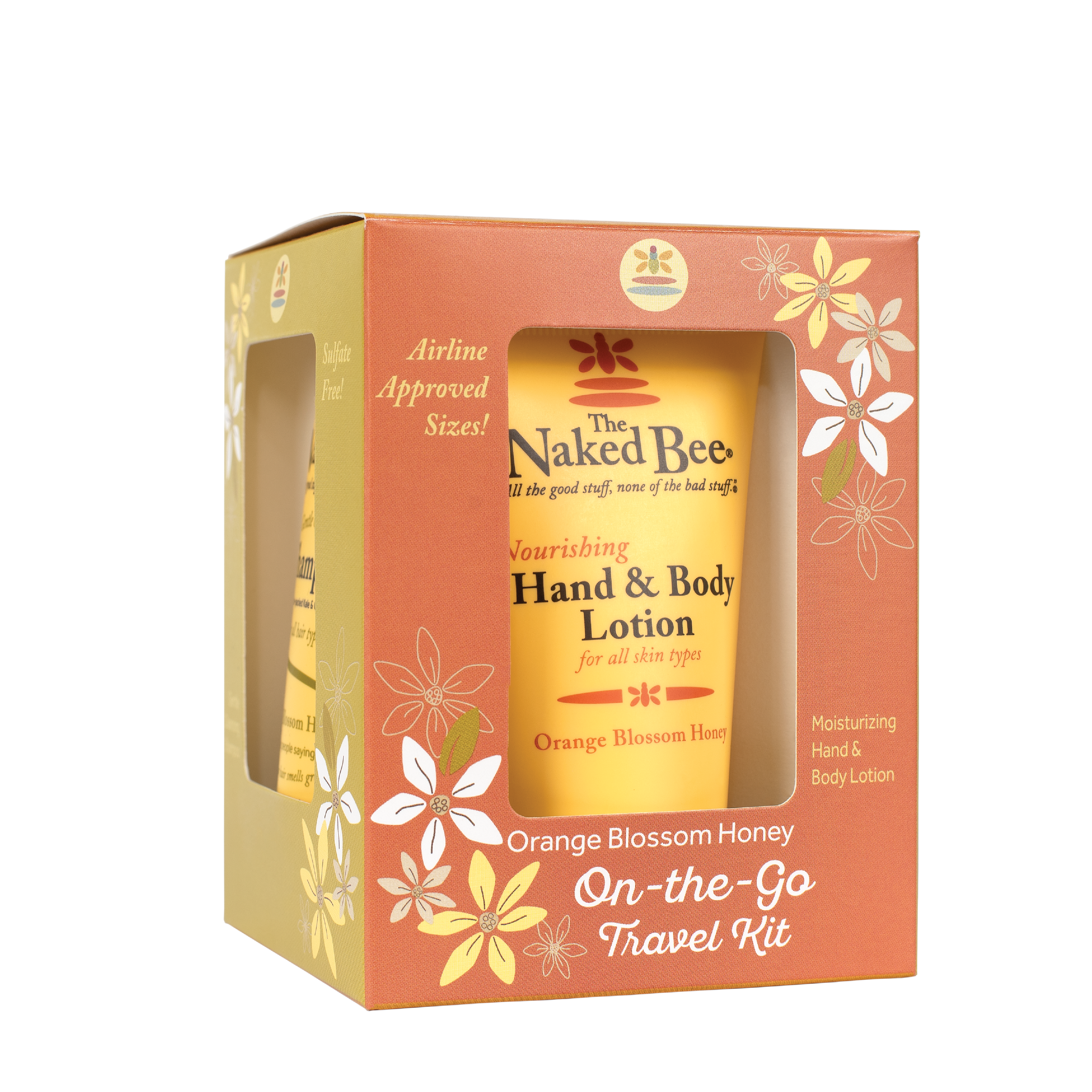 Orange Blossom Honey On-The-Go Travel Kit - The Naked Bee Orange Blossom Honey On-The-Go Travel Kit - The Naked Bee