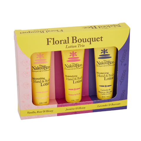 Floral Bouquet Lotion Trio - The Naked Bee