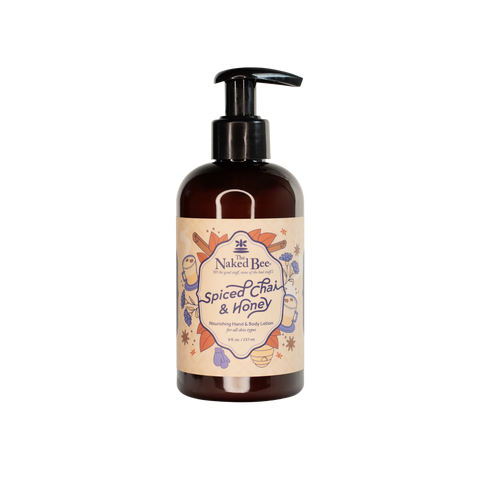 8 oz. Spiced Chai & Honey Hand & Body Lotion with Pump