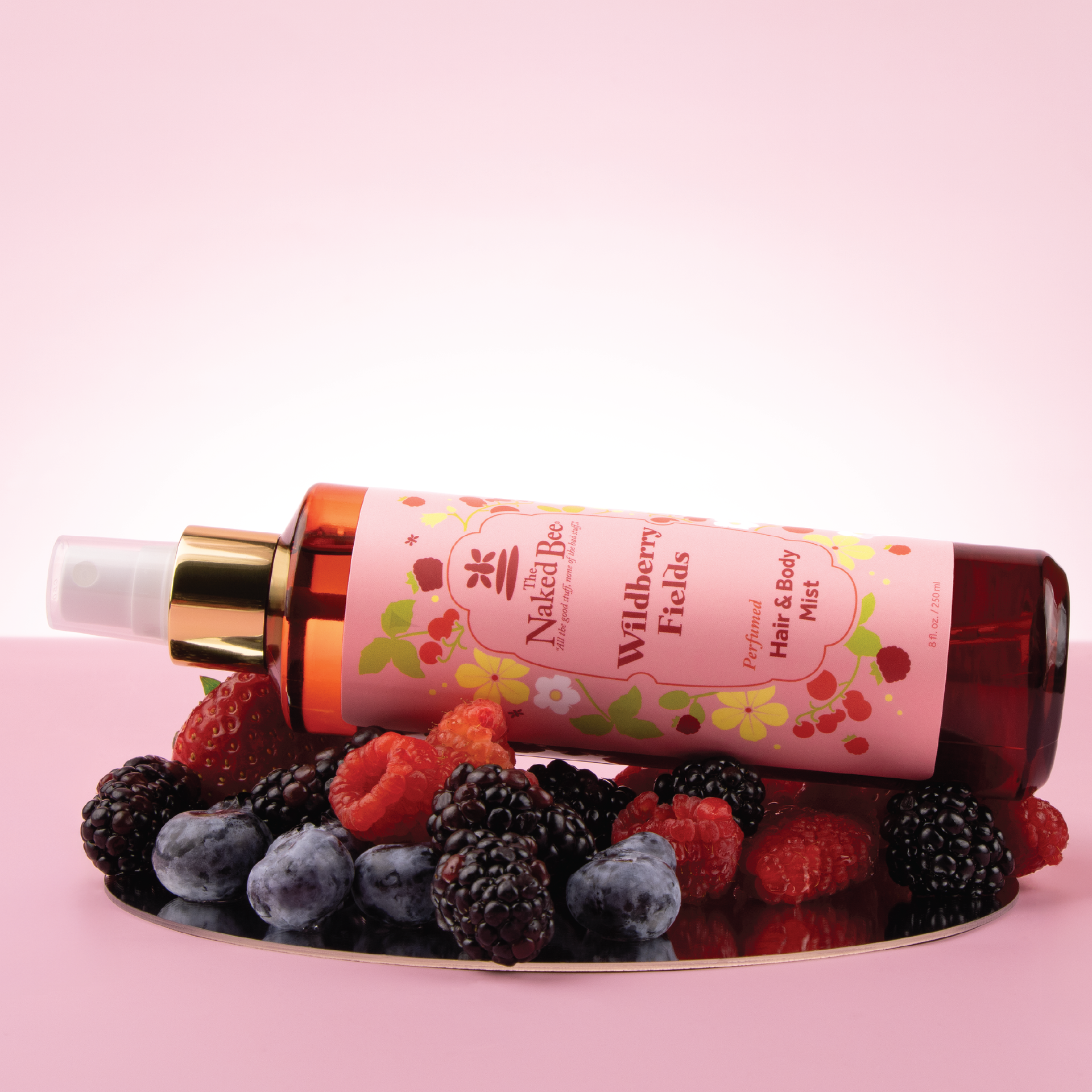 8 oz. Wildberry Fields Perfumed Hair & Body Mist – The Naked Bee