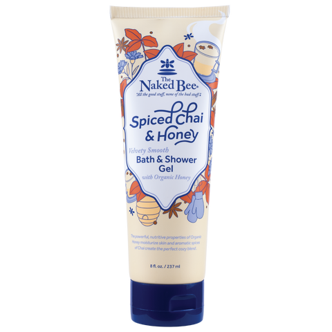 8 oz. Spiced Chai & Honey Velvety Smooth Body Wash - The Naked Bee