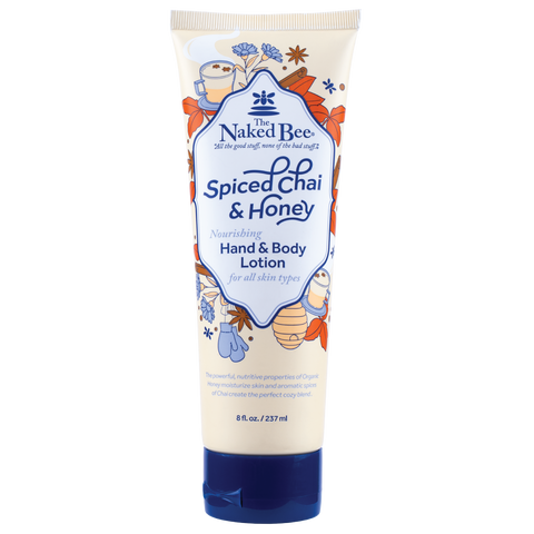 8 oz. Spiced Chai & Honey Hand & Body Lotion - The Naked Bee