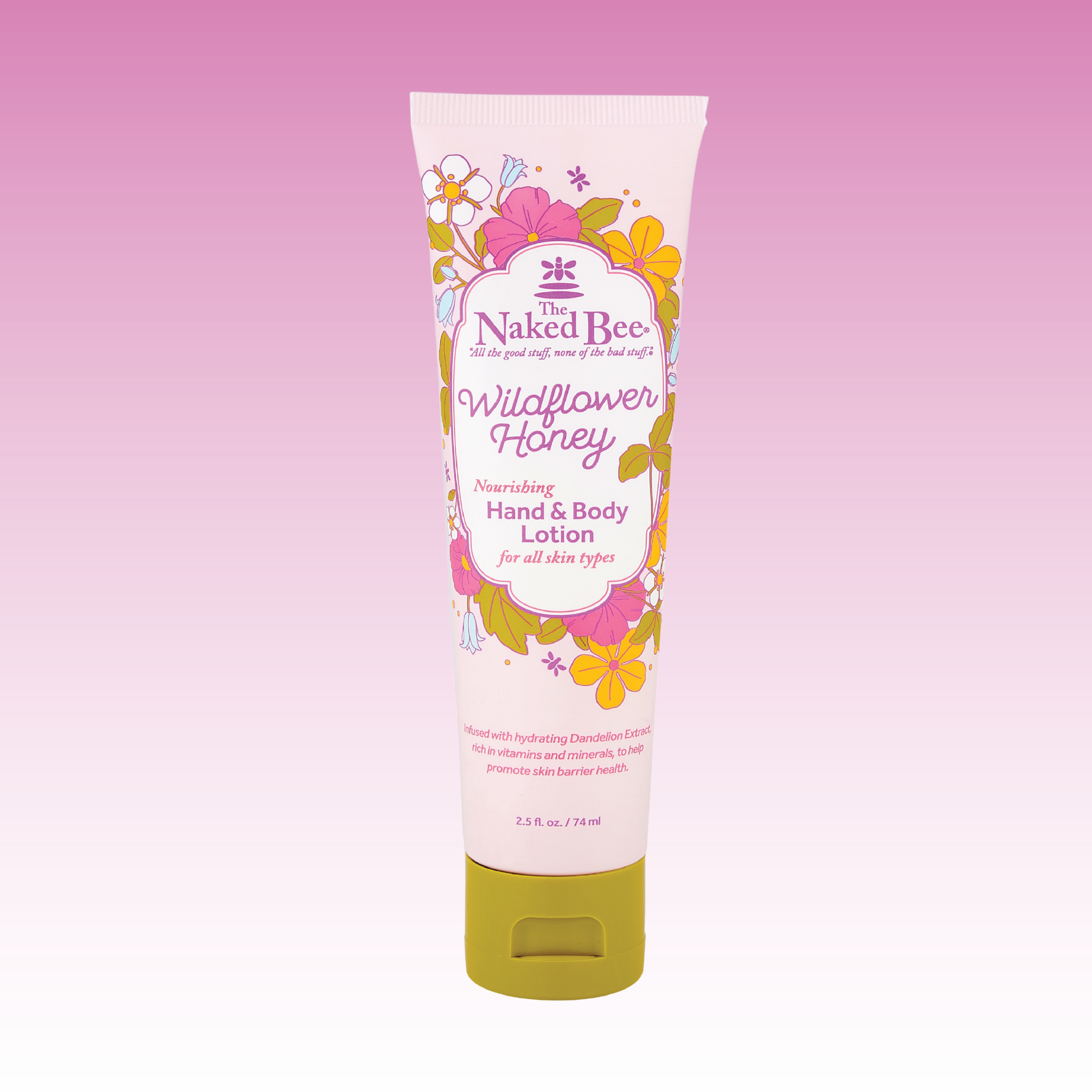 2.5 oz. Wildflower Honey Nourishing Hand & Body Lotion – The Naked Bee