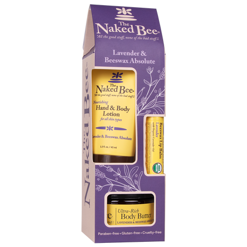 Contemporary Lavender & Beeswax Absolute Gift Collection - The Naked Bee