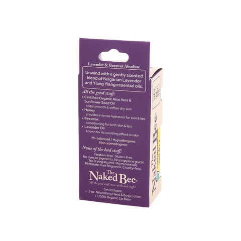 Contemporary Lavender & Beeswax Absolute Pocket Pack - The Naked Bee