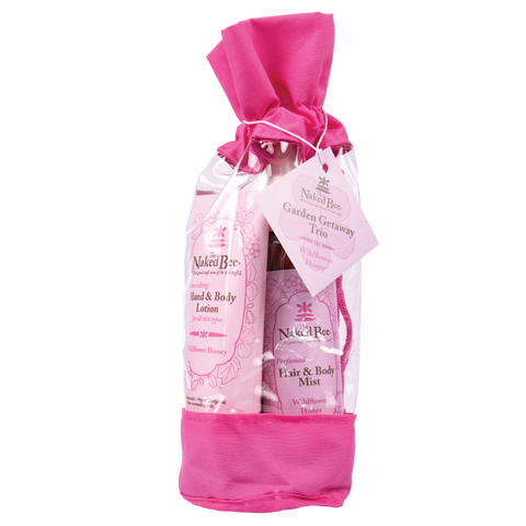 Wildflower Honey Garden Getaway Trio - The Naked Bee