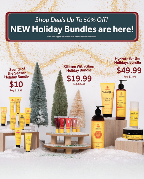 "Shop Deals Up To 50% Off! NEW Holiday Bundles are here! *Valid while supplies last. Bundle deals are excluded from promotions."