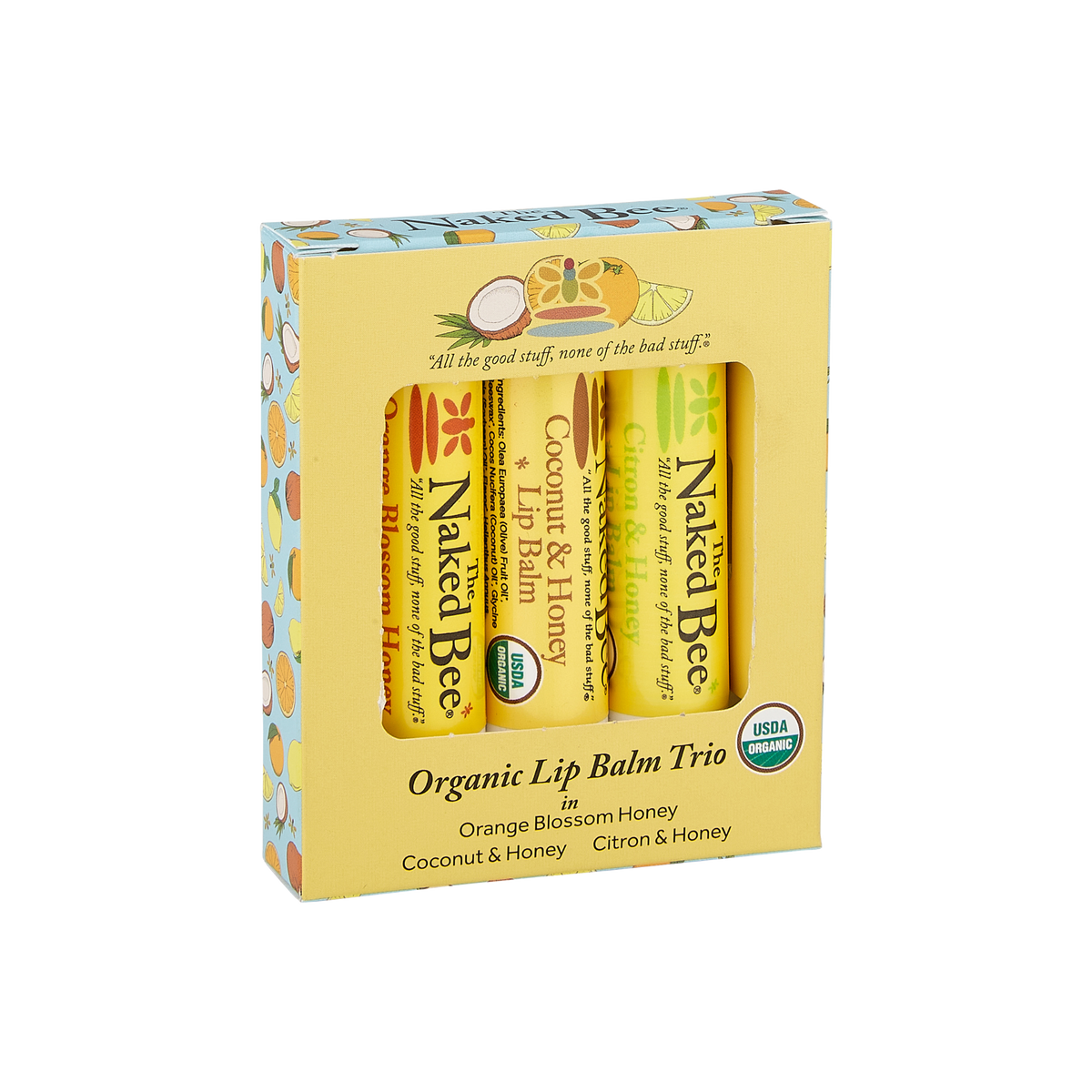 USDA Organic Lip Balm Trio – The Naked Bee