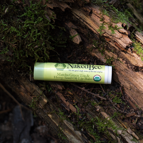 Matcha & Hemp Seed Oil USDA Organic Beeswax Lip Balm