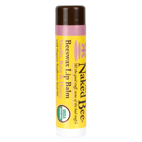 Vanilla, Rose & Honey USDA Organic Lip Balm - The Naked Bee