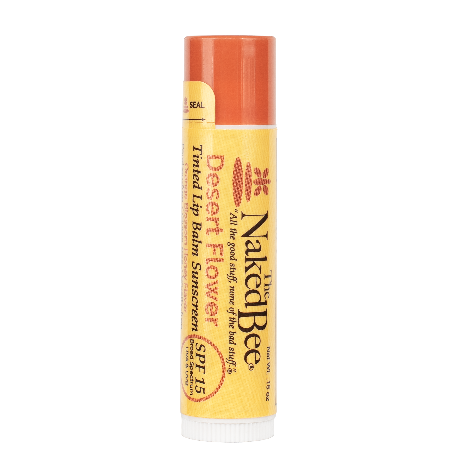 SPF 15 Tinted Lip Balm - Orange Blossom Honey - The Naked Bee