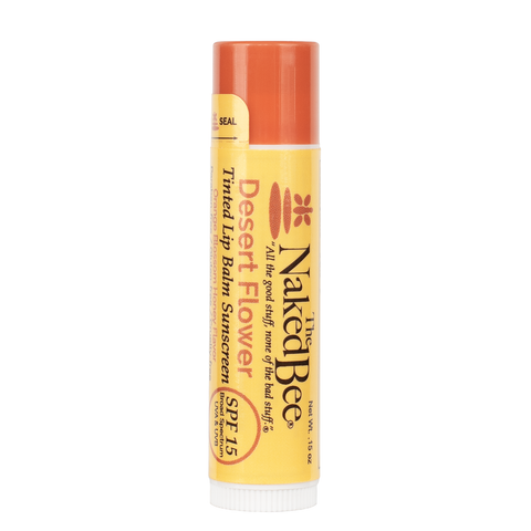 SPF 15 Desert Flower Tinted Lip Balm - The Naked Bee