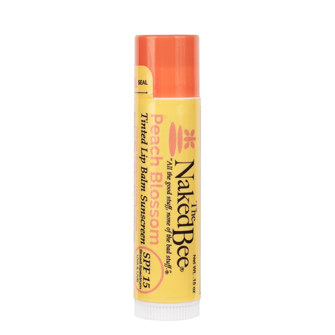 SPF 15 Peach Blossom Tinted Lip Balm - The Naked Bee
