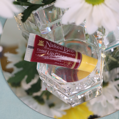 Midnight Geranium Tinted Lip Glaze - The Naked Bee