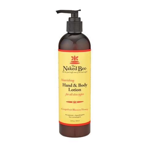 12 oz. Grapefruit Blossom Honey Hand & Body Lotion - The Naked Bee