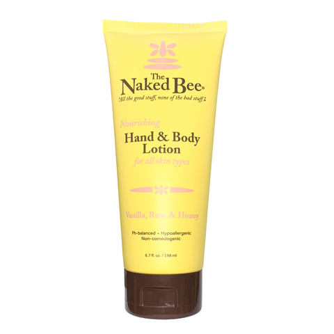 6.7 oz. Vanilla, Rose & Honey Hand & Body Lotion - The Naked Bee