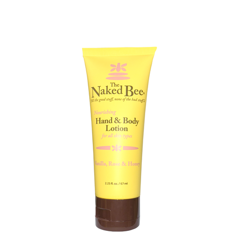 2.25 oz. Vanilla, Rose & Honey Hand & Body Lotion - The Naked Bee