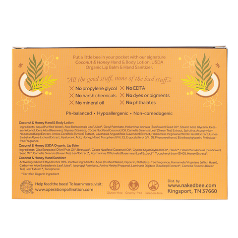 Coconut & Honey Mini Bee Kit - The Naked Bee