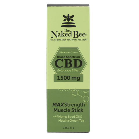 2 oz. 1500 mg Broad Spectrum CBD MAXStrength Muscle Stick