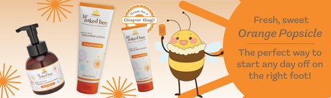 "Fresh, sweet Orange Popsicle - The perfect way to start any day off on the right foot! Great for a diaper bag!"