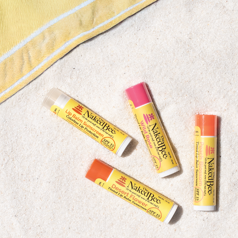 SPF 15 Desert Flower Tinted Lip Balm - The Naked Bee