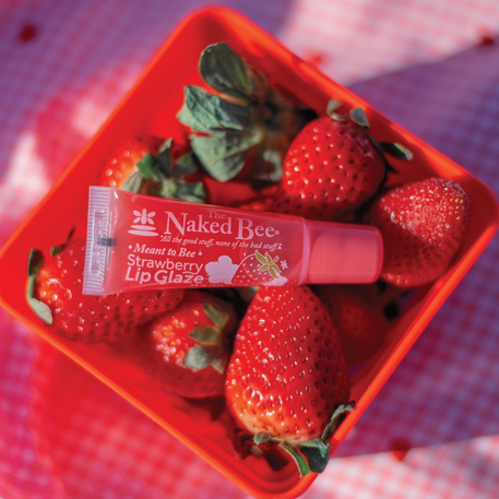 Meant To Bee Strawberry Tinted Lip Glaze - The Naked Bee