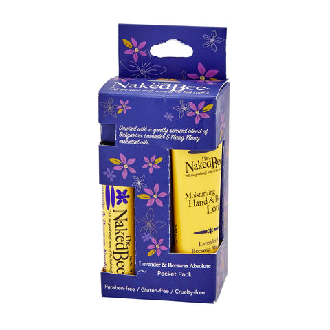 Lavender & Beeswax Absolute Pocket Pack - The Naked Bee