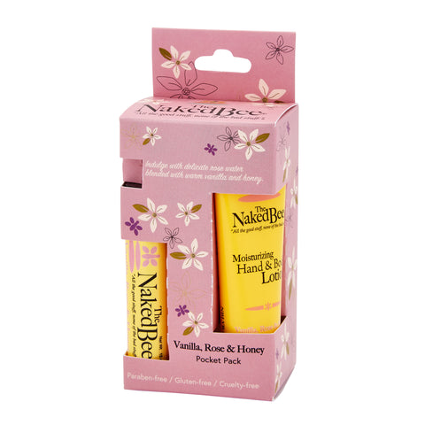 Vanilla, Rose & Honey Pocket Pack - The Naked Bee