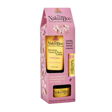 Vanilla, Rose & Honey Gift Collection - The Naked Bee