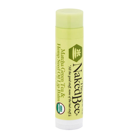 Matcha Green Tea & Hemp Seed Oil USDA Organic Lip Balm - The Naked Bee