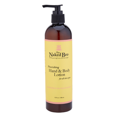 12 oz. Grapefruit Blossom Honey Hand & Body Lotion - The Naked Bee