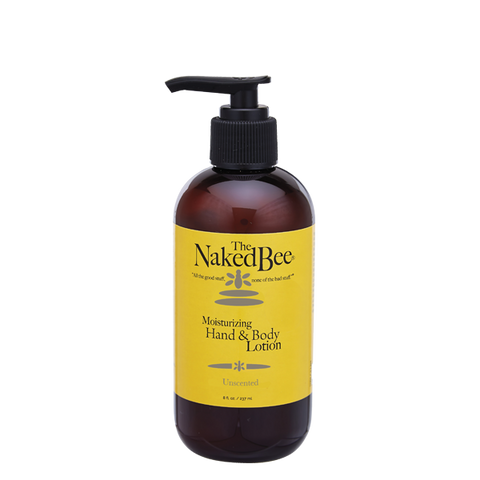 8 oz. Unscented Hand & Body Lotion - The Naked Bee