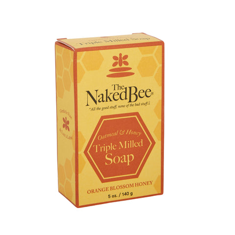 5 oz. Orange Blossom Honey Triple Milled Bar Soap - The Naked Bee