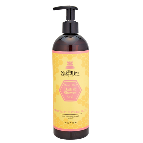 16 oz. Grapefruit Blossom Honey Bath & Shower Gel - The Naked Bee