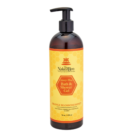 16 oz. Orange Blossom Honey Bath & Shower Gel - The Naked Bee